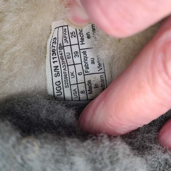 UGG Tasman slippers in Olive Green Suede & Shearling size 8 - Picture 5 of 11